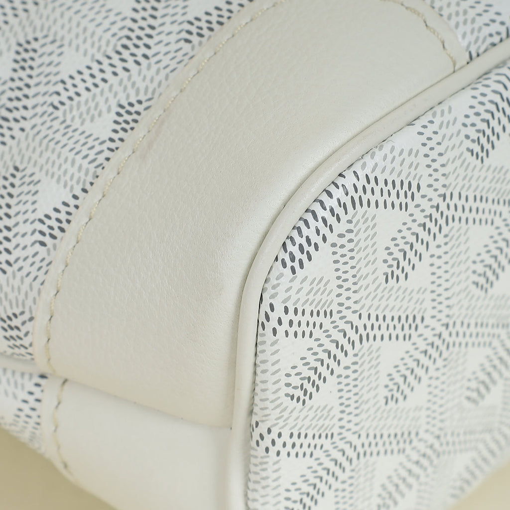 Goyard White Goyardine Beluga Mini Bag