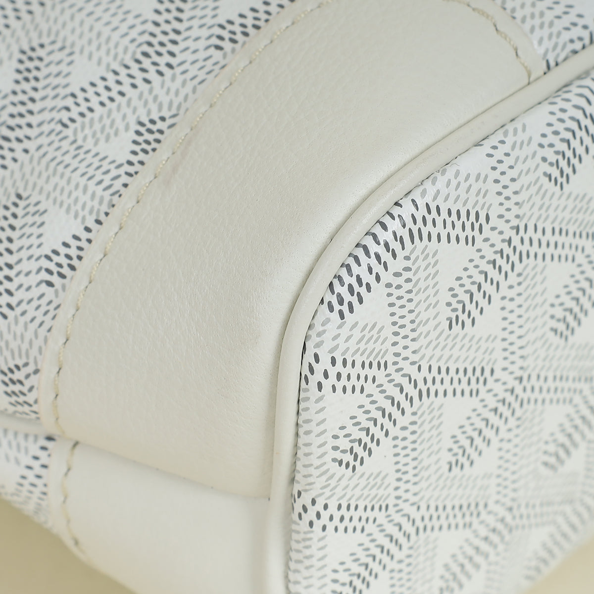 Goyard White Goyardine Beluga Mini Bag