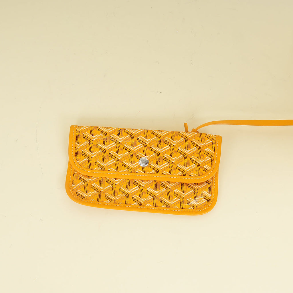 Goyard Yellow Goyardine Saint Louis PM Bag