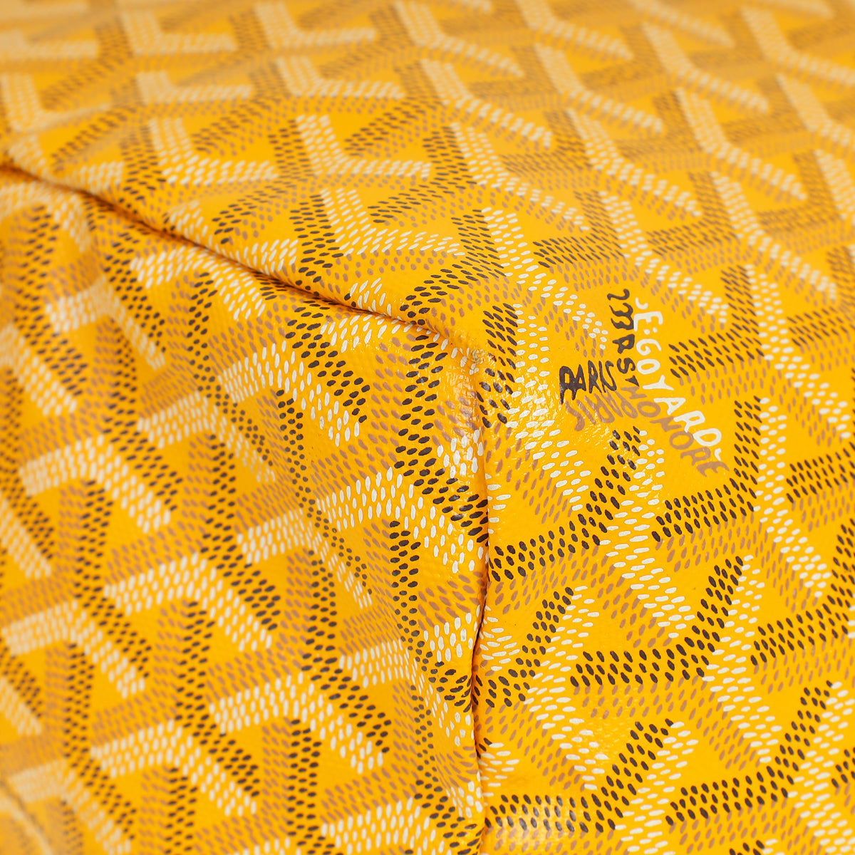 Goyard Yellow Goyardine Saint Louis PM Bag