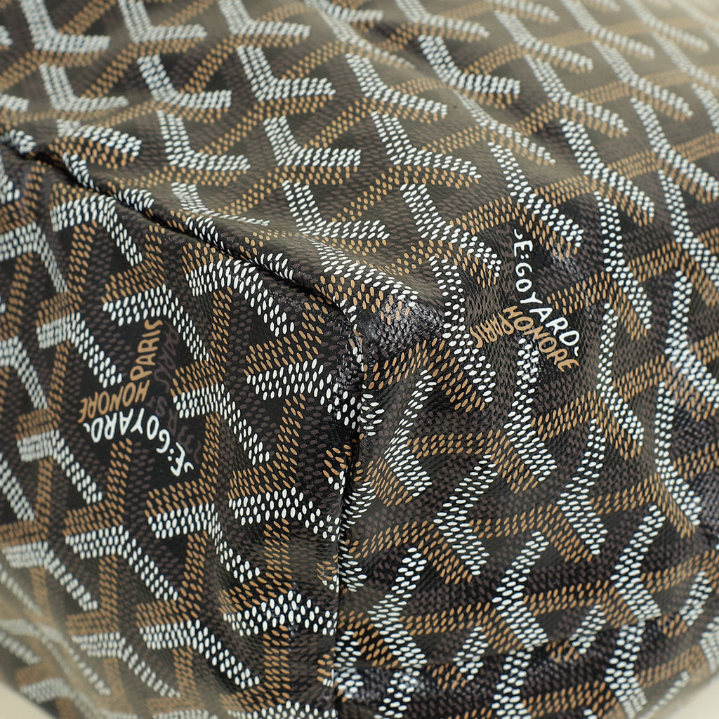 Goyard Black Goyardine Saint Louis PM Bag