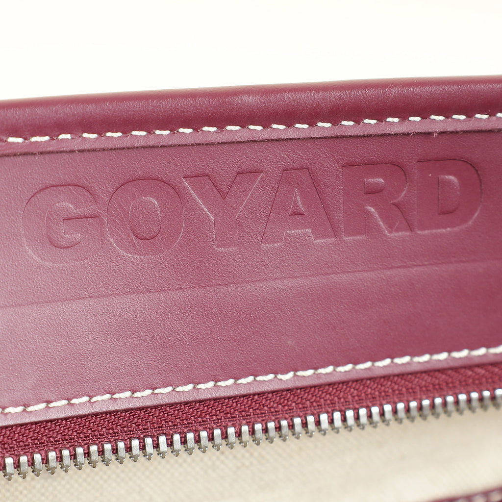 Goyard Burgundy Goyardine Marquises Tote Bag
