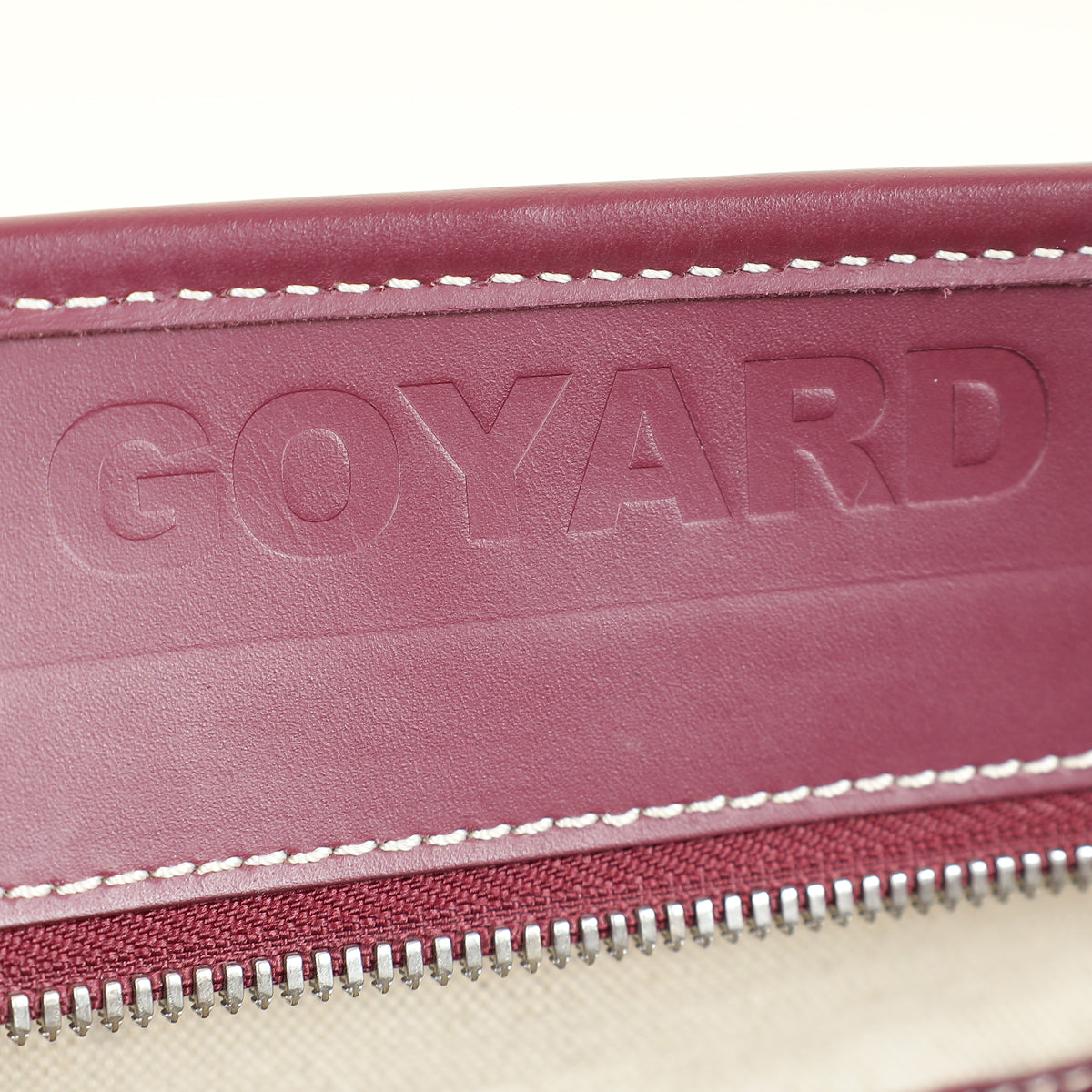 Goyard Burgundy Goyardine Marquises Tote Bag