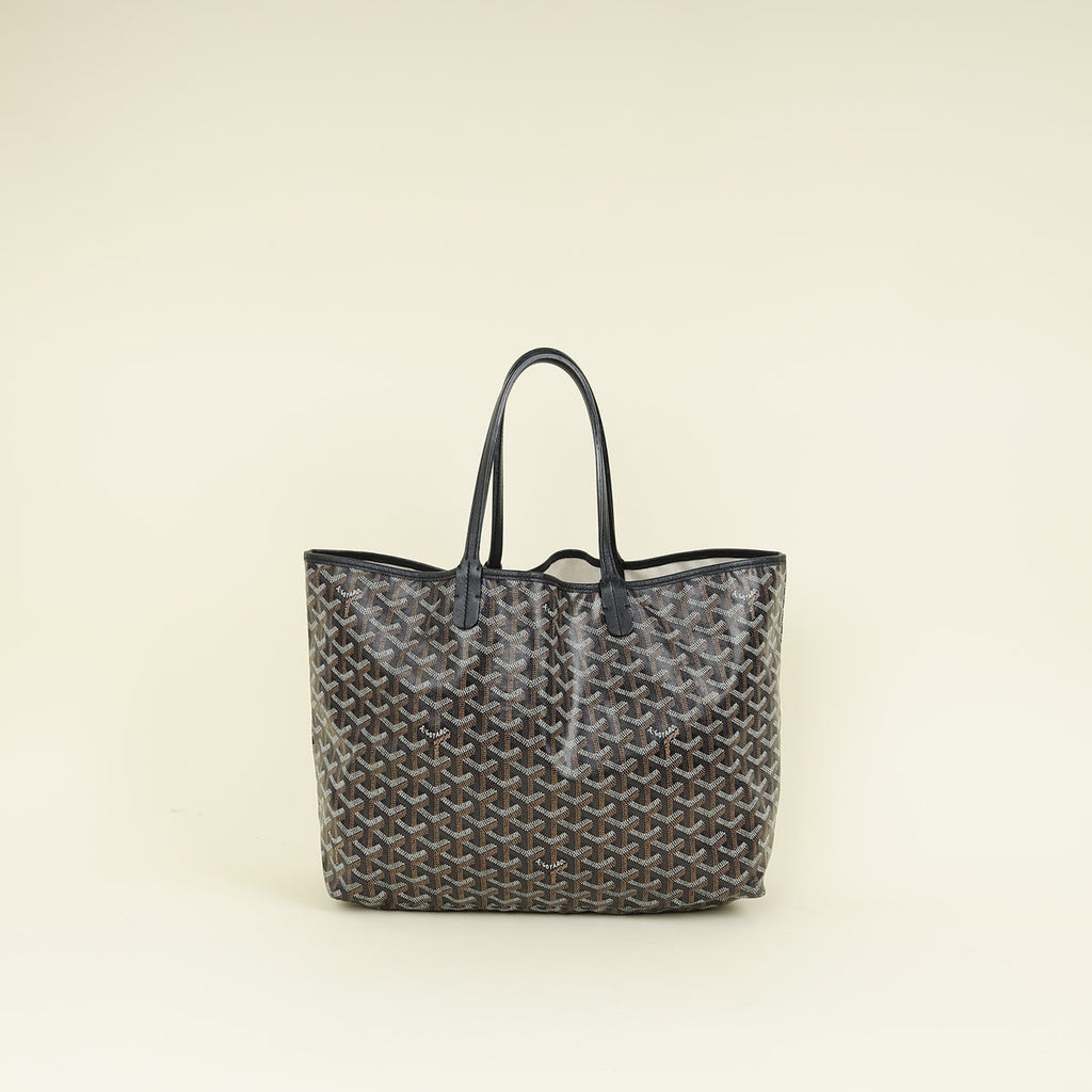 Goyard Black Goyardine Saint Louis PM Bag