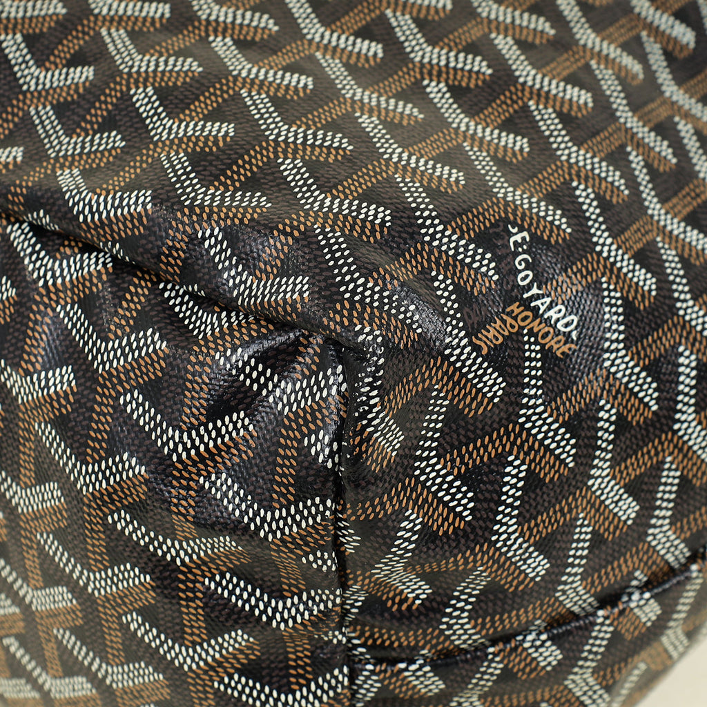 Goyard Black Goyardine Saint Louis PM Bag