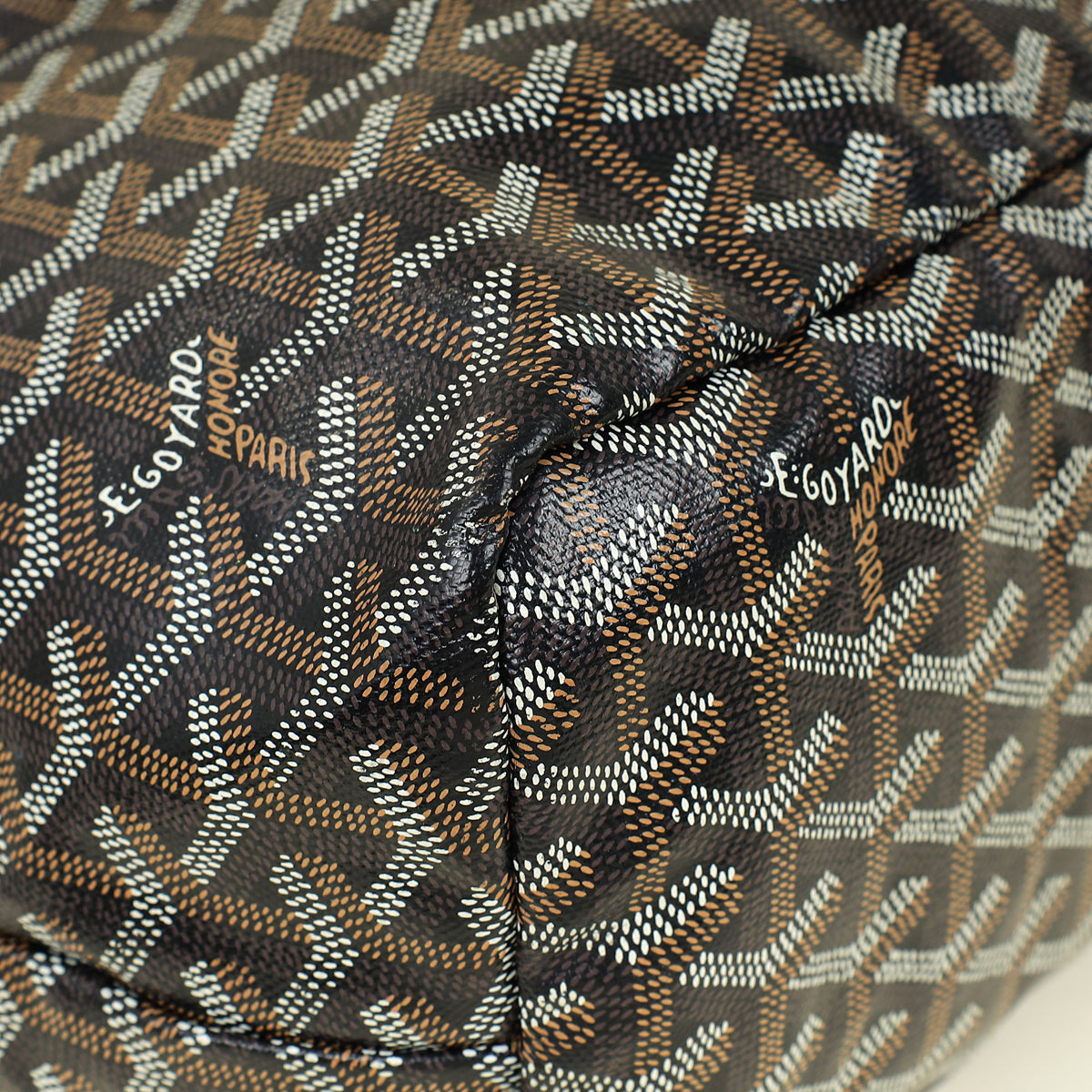 Goyard Black Goyardine Saint Louis PM Bag