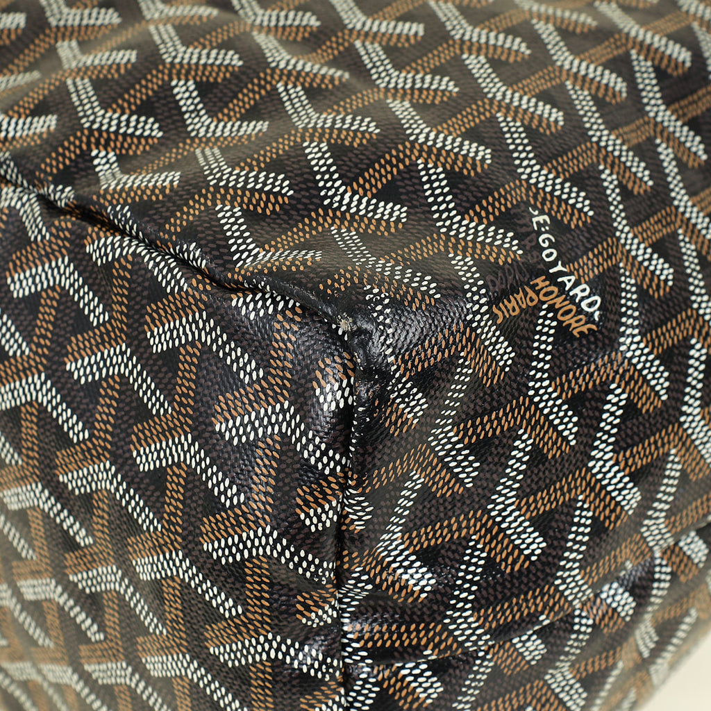 Goyard Black Goyardine Saint Louis PM Bag