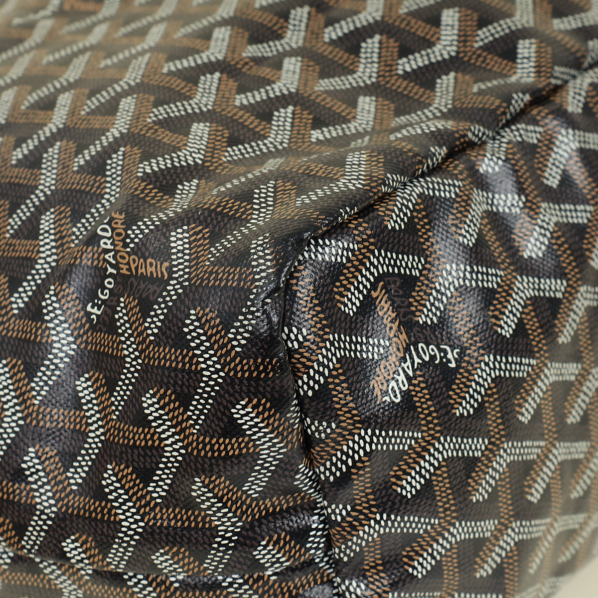 Goyard Black Goyardine Saint Louis PM Bag