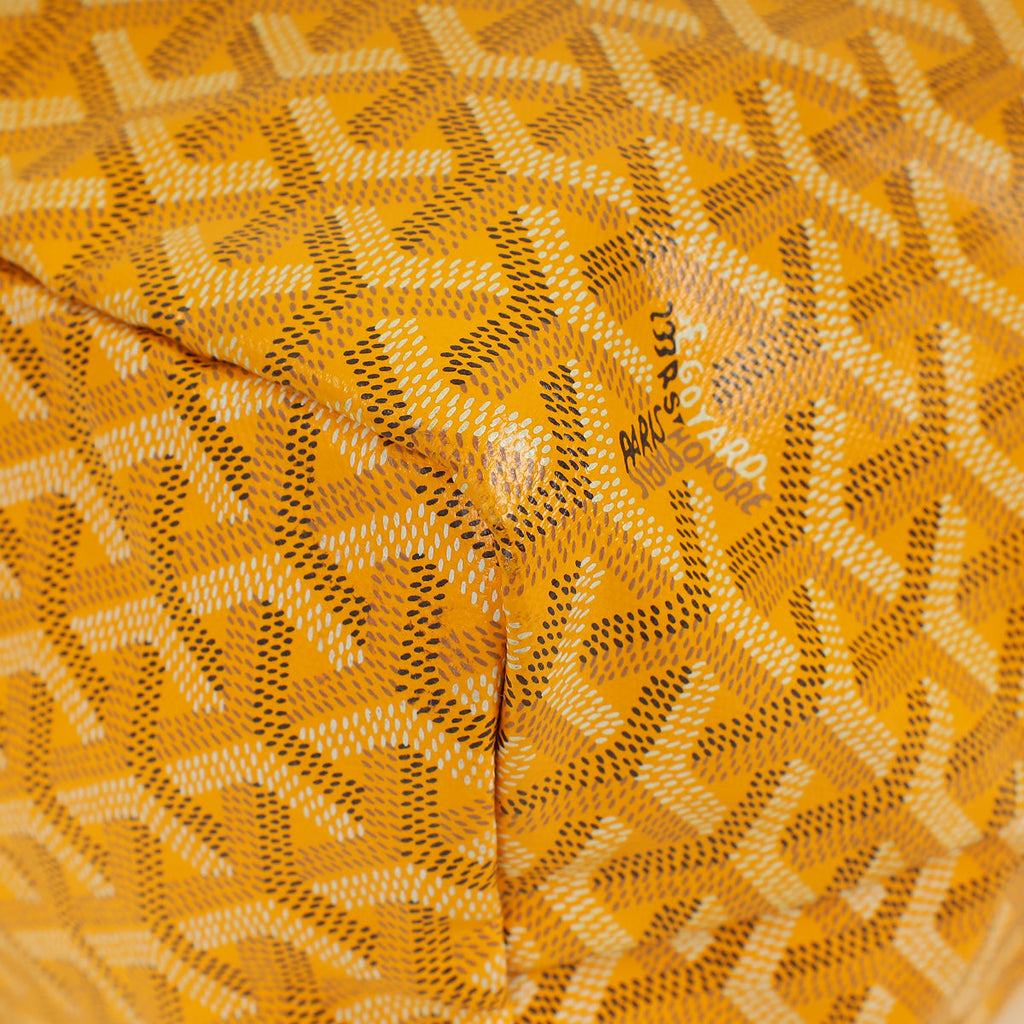 Goyard Yellow Goyardine Saint Louis PM Bag