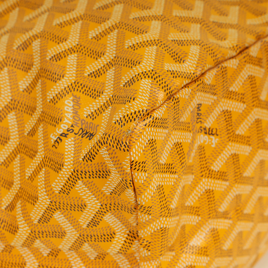 Goyard Yellow Goyardine Saint Louis PM Bag