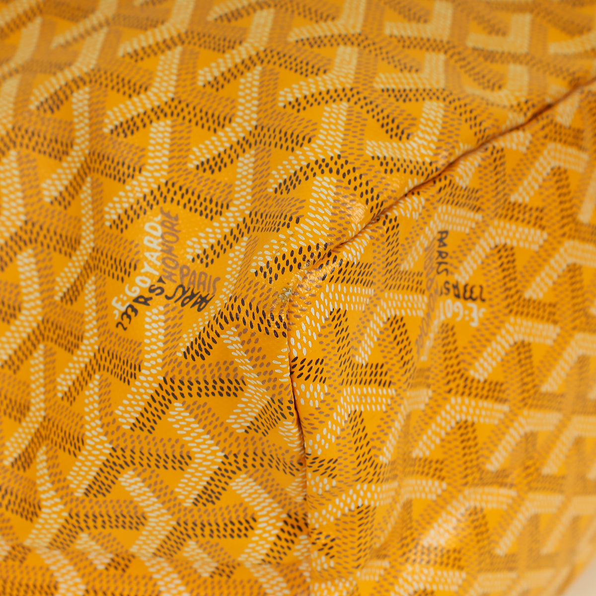 Goyard Yellow Goyardine Saint Louis PM Bag