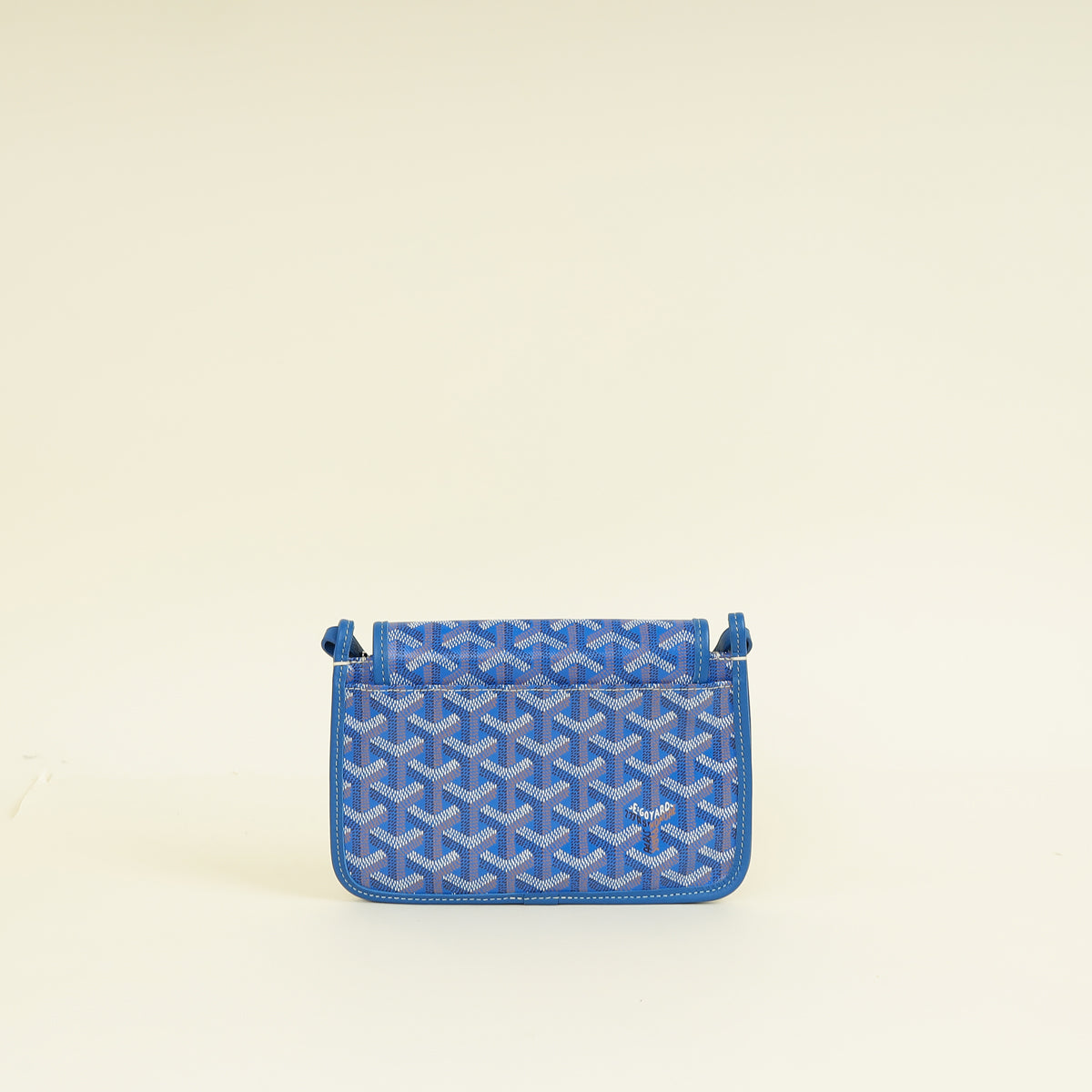 Goyard Blue Goyardine Plumet Pouch-Wallet