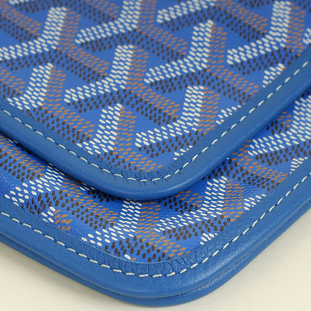 Goyard Blue Goyardine Plumet Pouch-Wallet