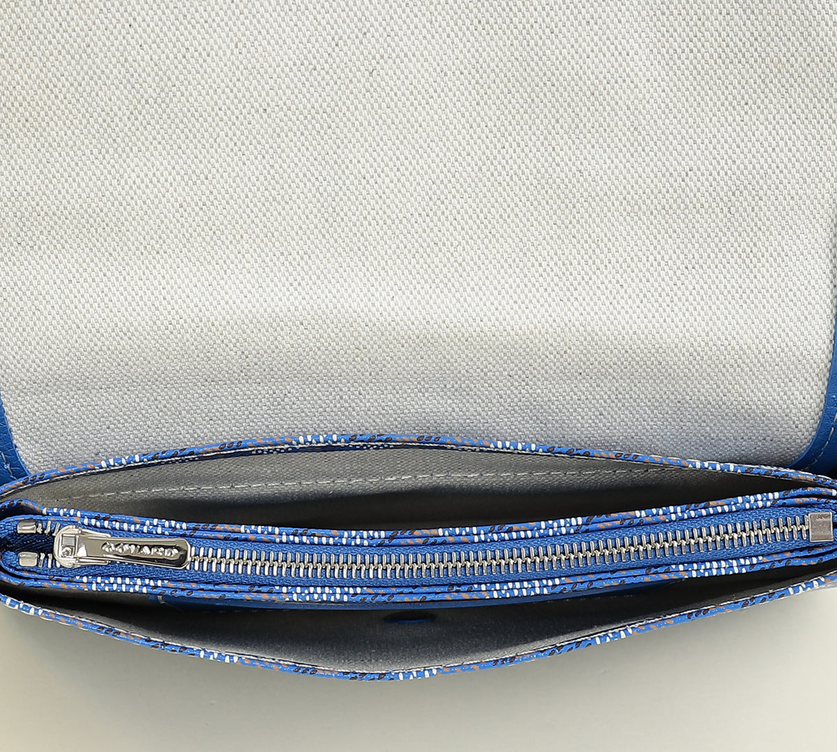 Goyard Blue Goyardine Plumet Pouch-Wallet
