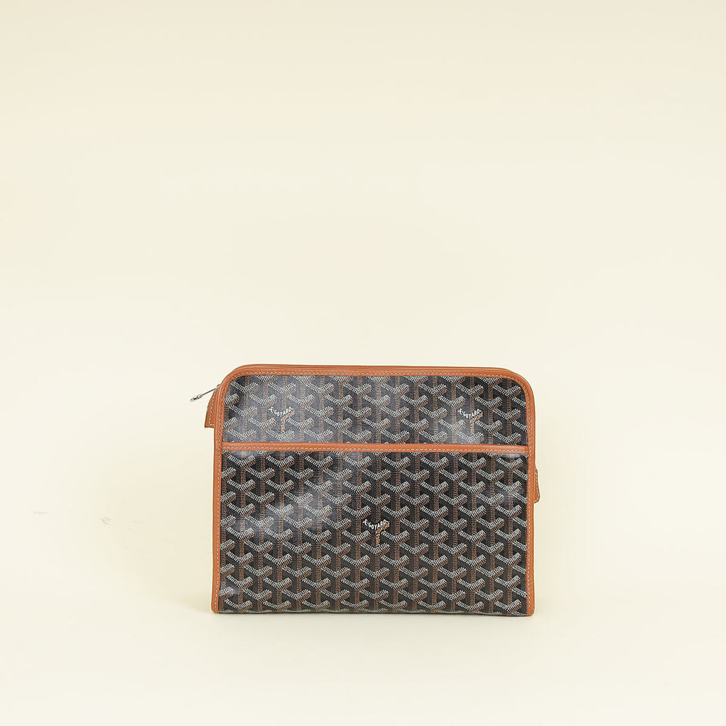 Goyard Brown Goyardine Jouvence GM Pouch