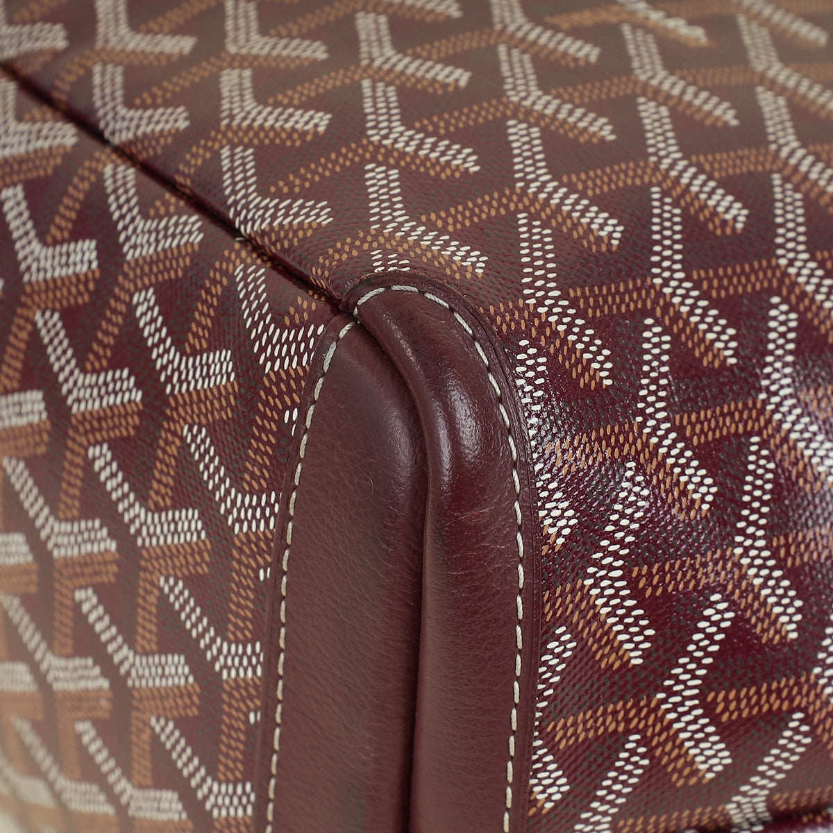 Goyard Burgundy Goyardine Artois PM Bag