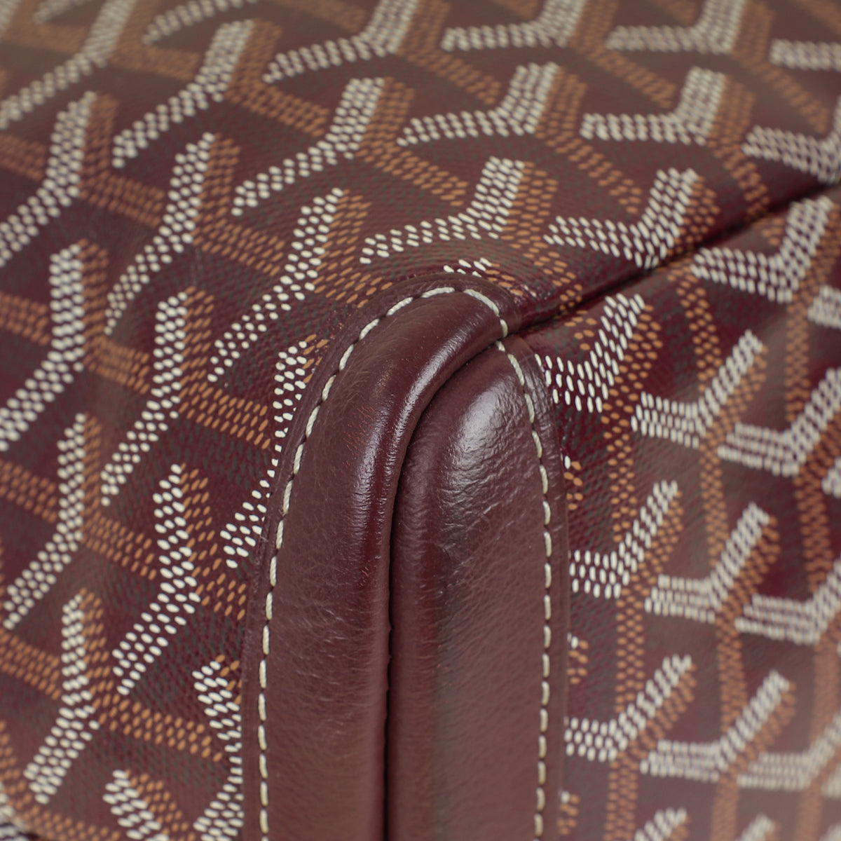 Goyard Burgundy Goyardine Artois PM Bag
