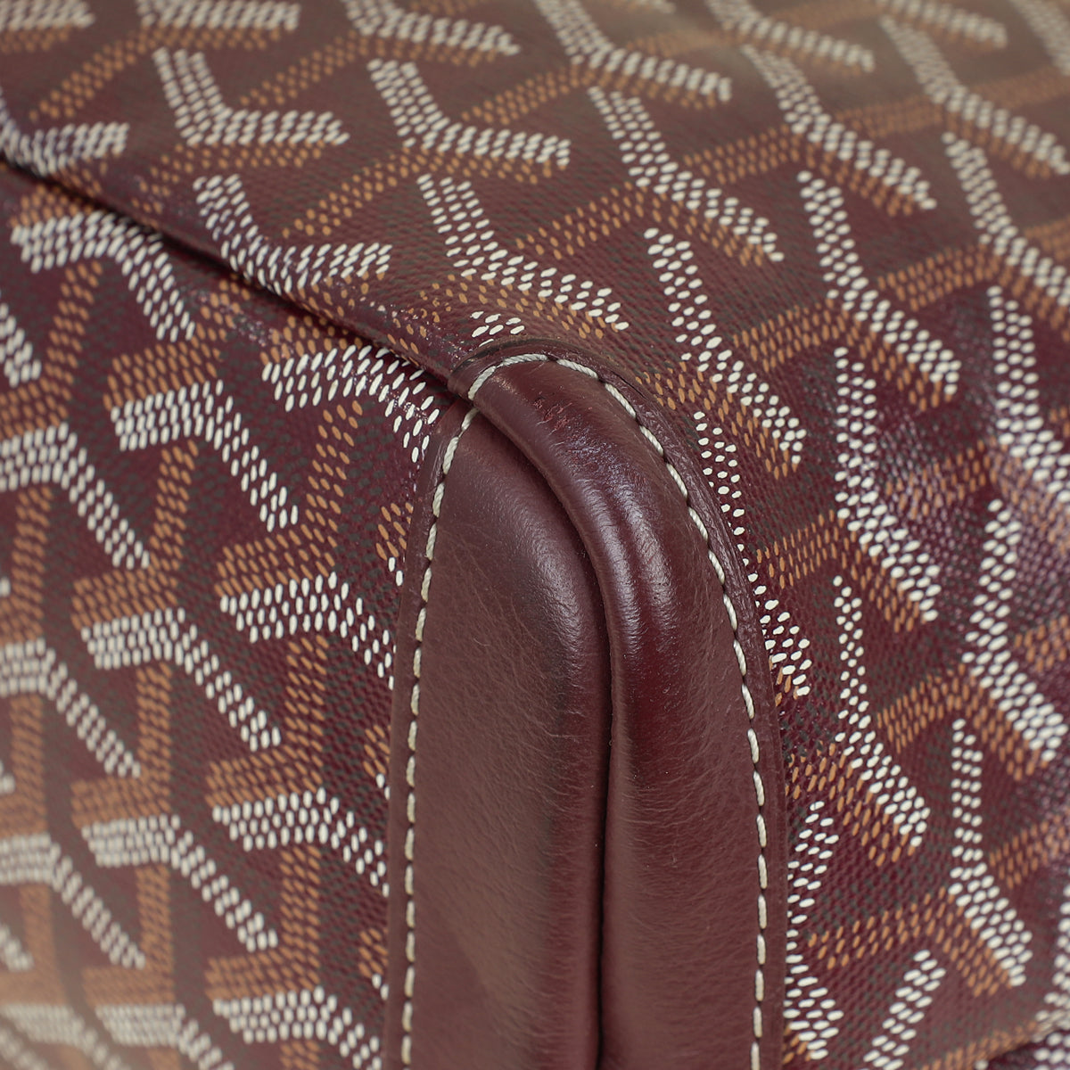 Goyard Burgundy Goyardine Artois PM Bag