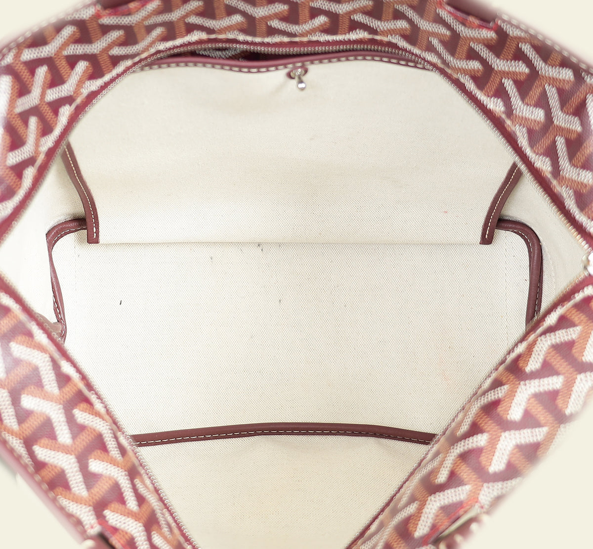 Goyard Burgundy Goyardine Artois PM Bag