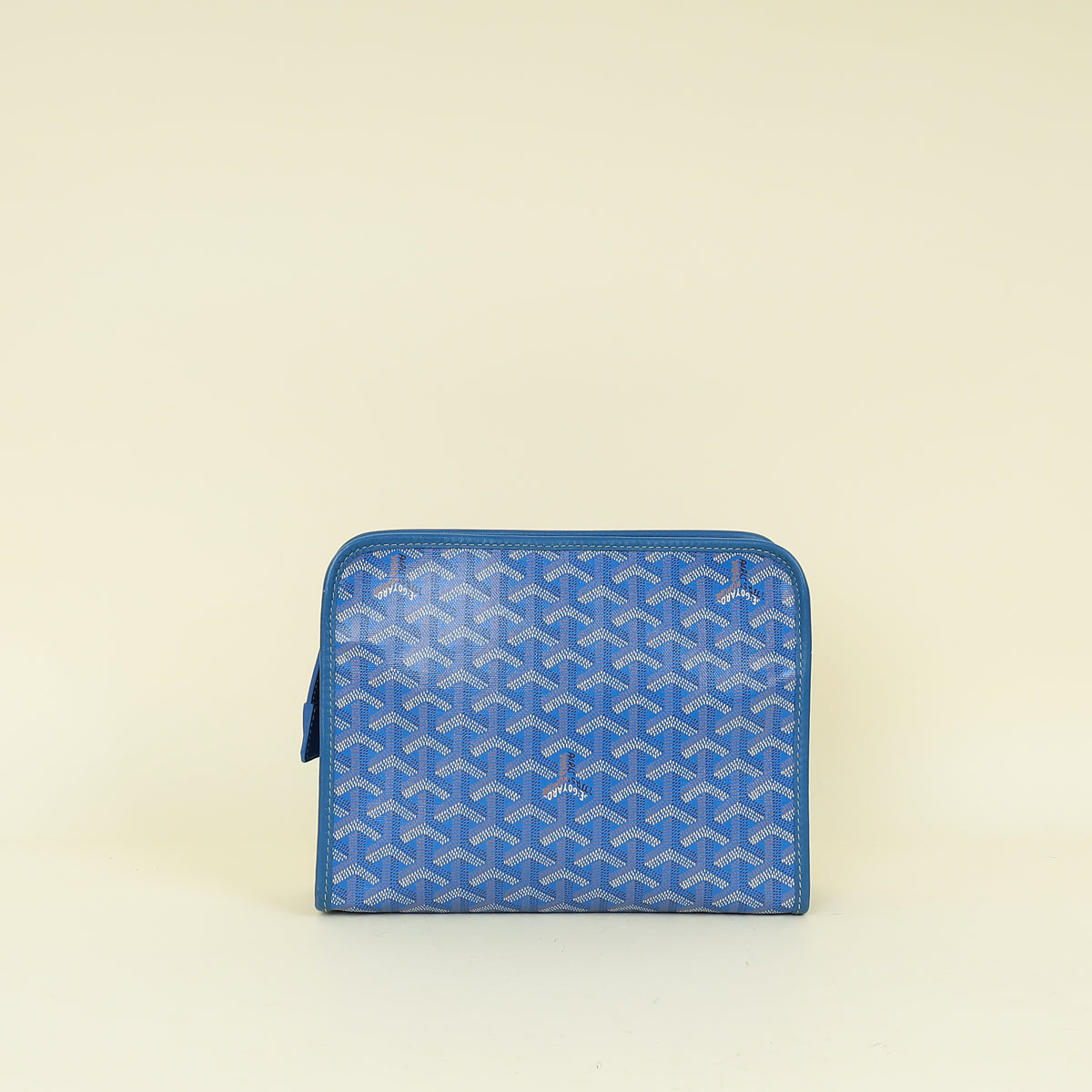 Goyard Blue Goyardine Jouvence MM Pouch