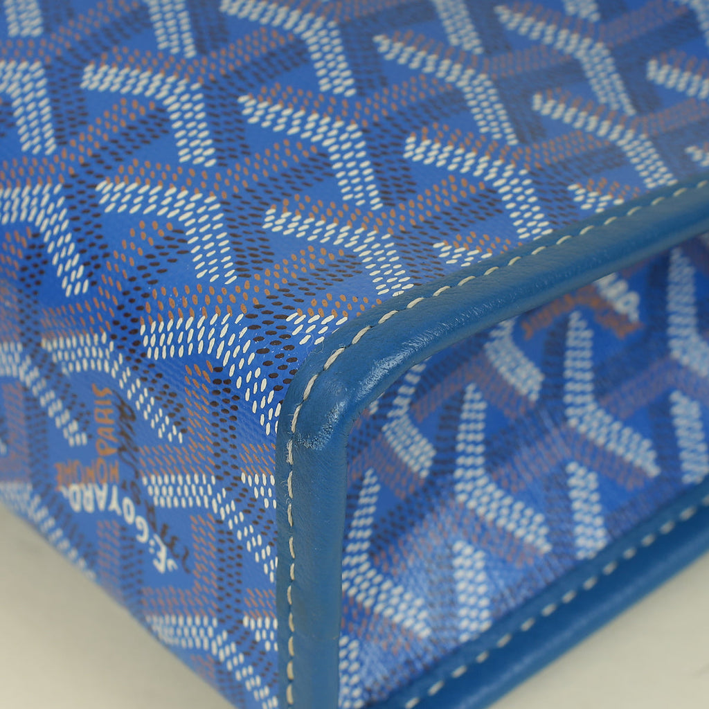 Goyard Blue Goyardine Jouvence MM Pouch