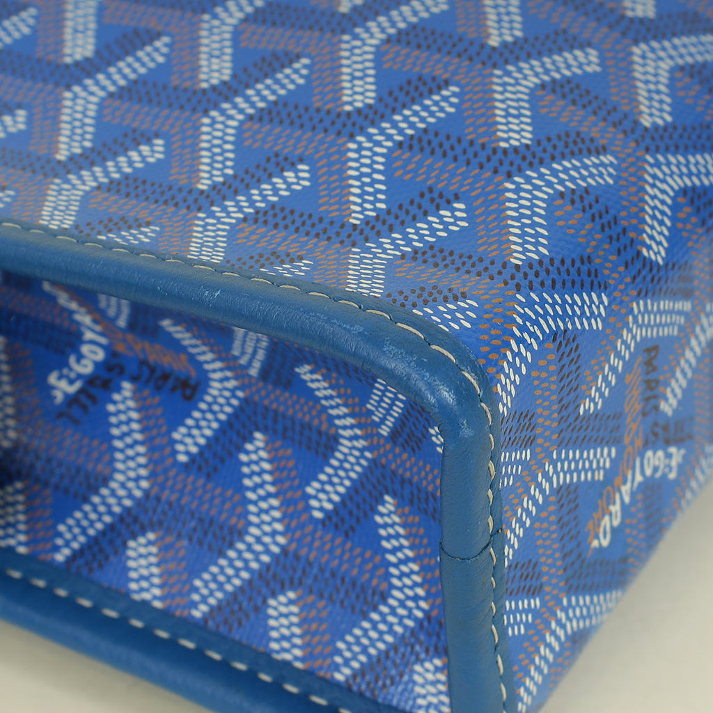 Goyard Blue Goyardine Jouvence MM Pouch