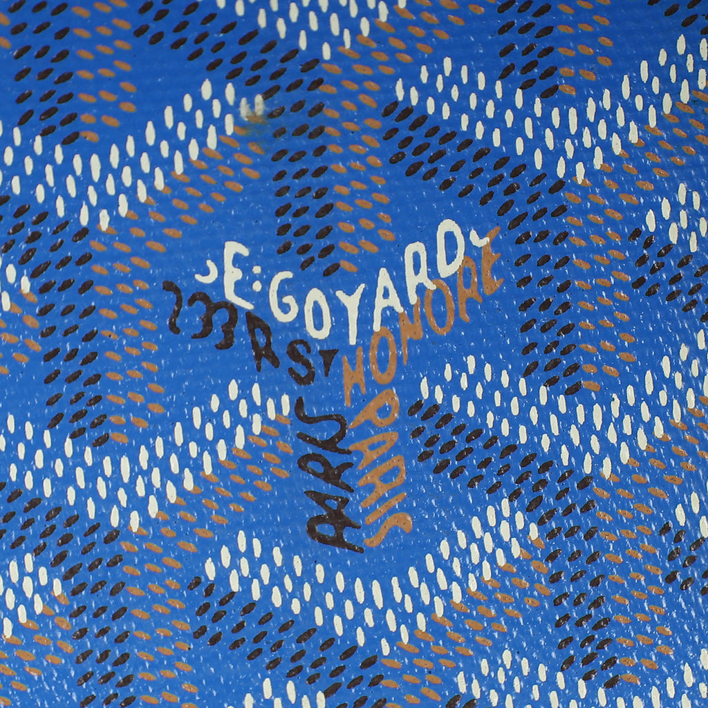 Goyard Blue Goyardine Jouvence MM Pouch
