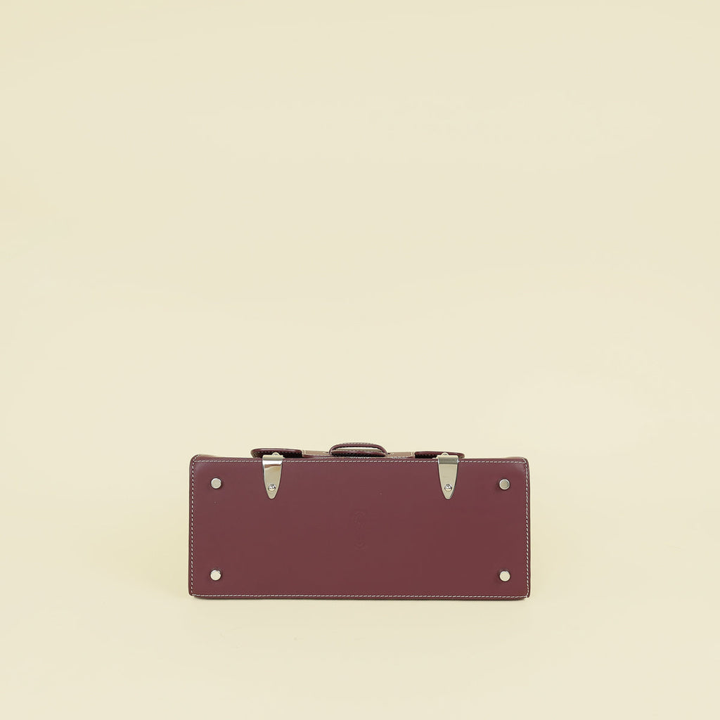 Goyard Burgundy Goyardine Saigon PM Bag