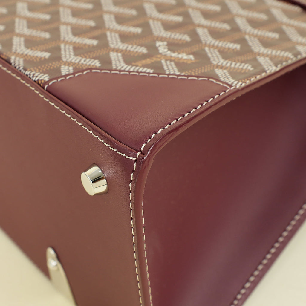 Goyard Burgundy Goyardine Saigon PM Bag