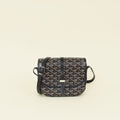 Goyard Black Goyardine Belvedere PM Messenger Bag