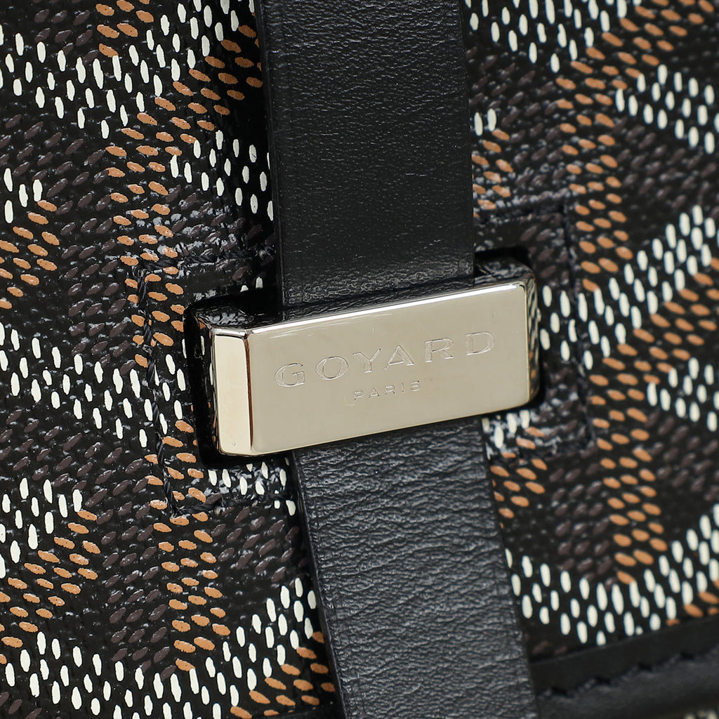 Goyard Black Goyardine Belvedere PM Messenger Bag