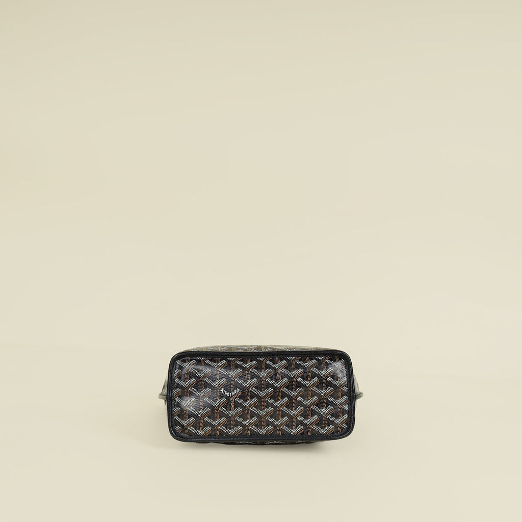 Goyard Black Goyardine Mini Anjou Reversible Bag