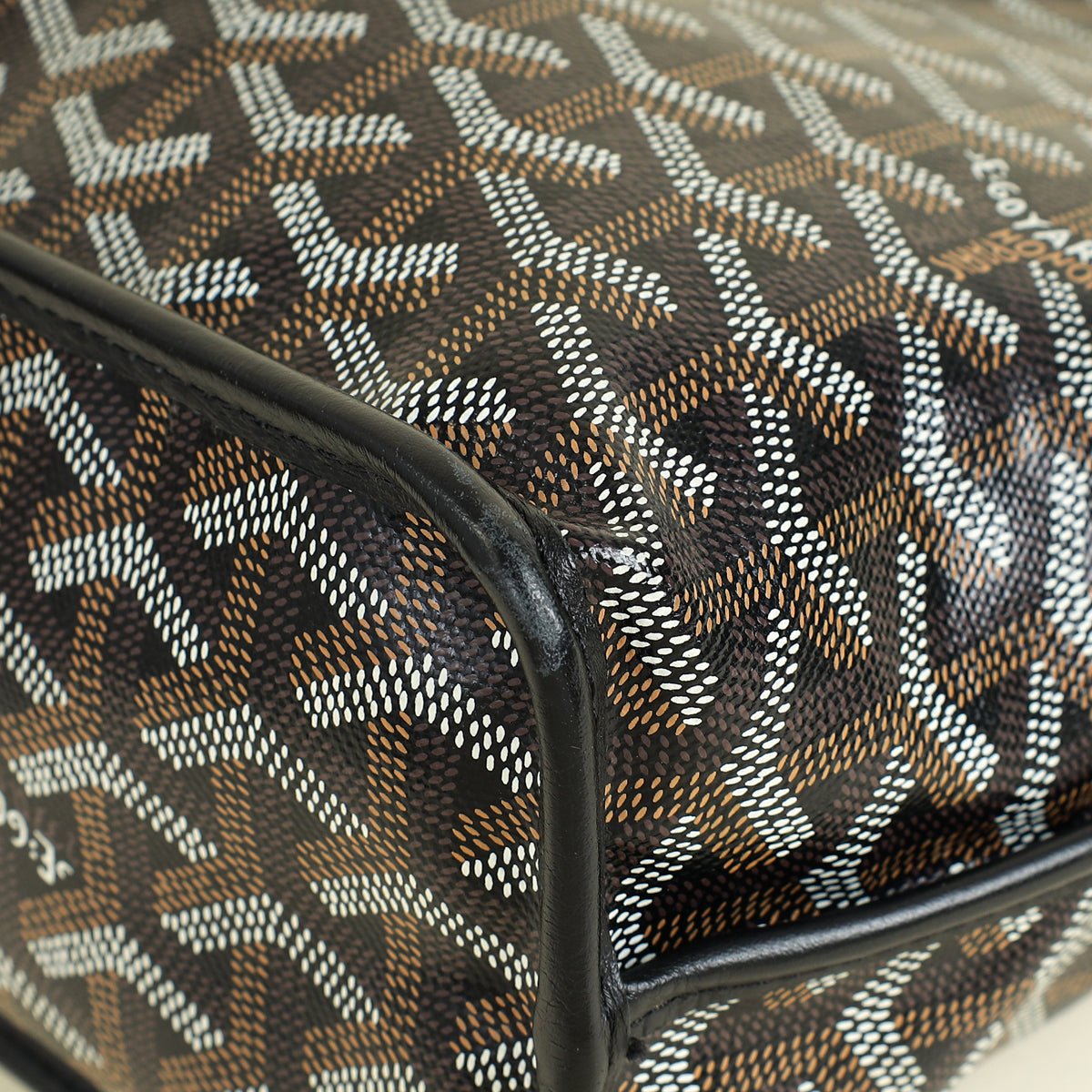 Goyard Black Goyardine Mini Anjou Reversible Bag