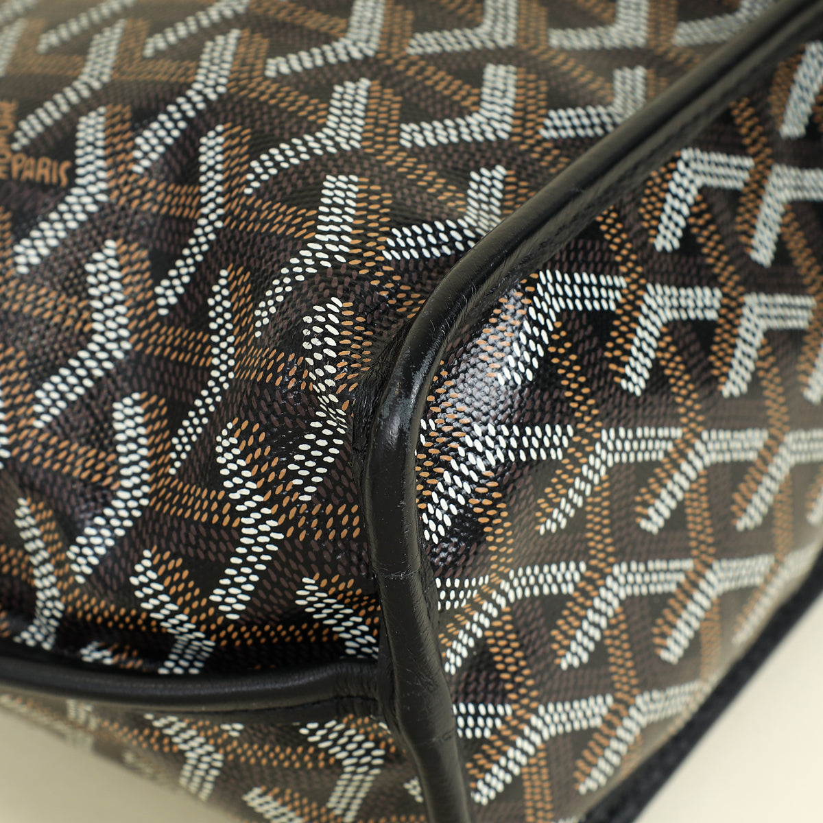 Goyard Black Goyardine Mini Anjou Reversible Bag