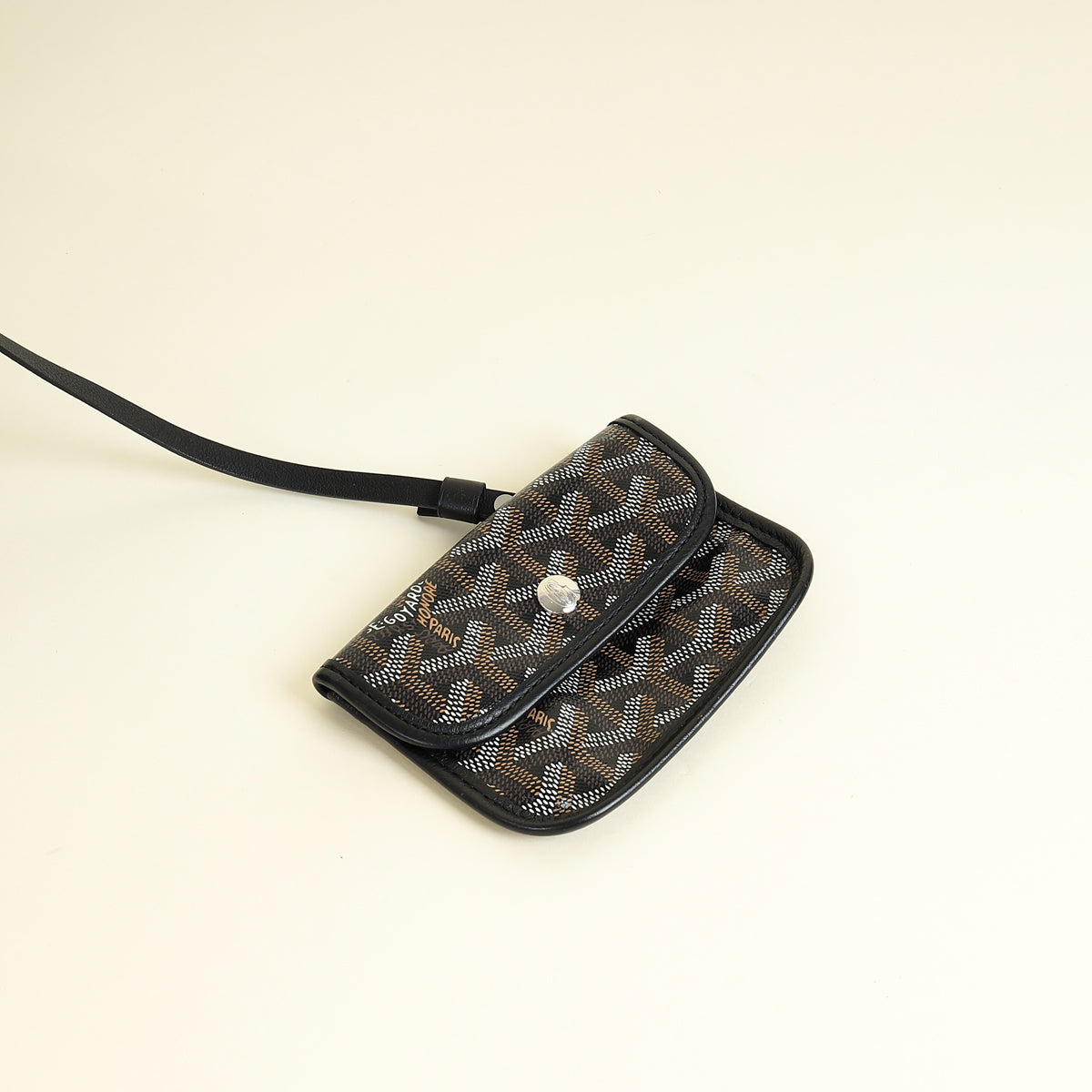 Goyard Black Goyardine Mini Anjou Reversible Bag