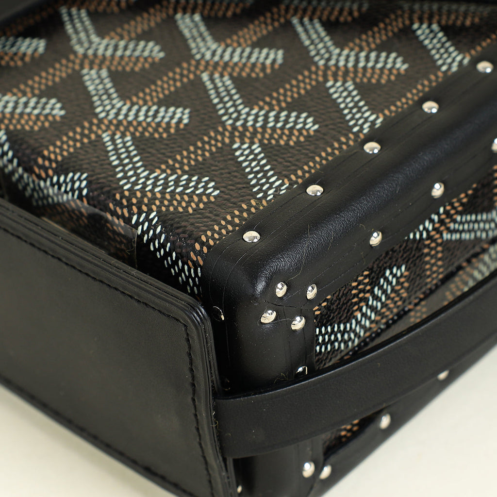 Goyard Black Goyardine Minaudiere Trunk Bag