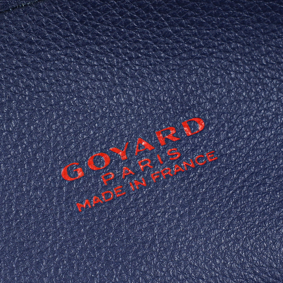 Goyard Navy Blue Goyardine Anjou GM Reversible Bag