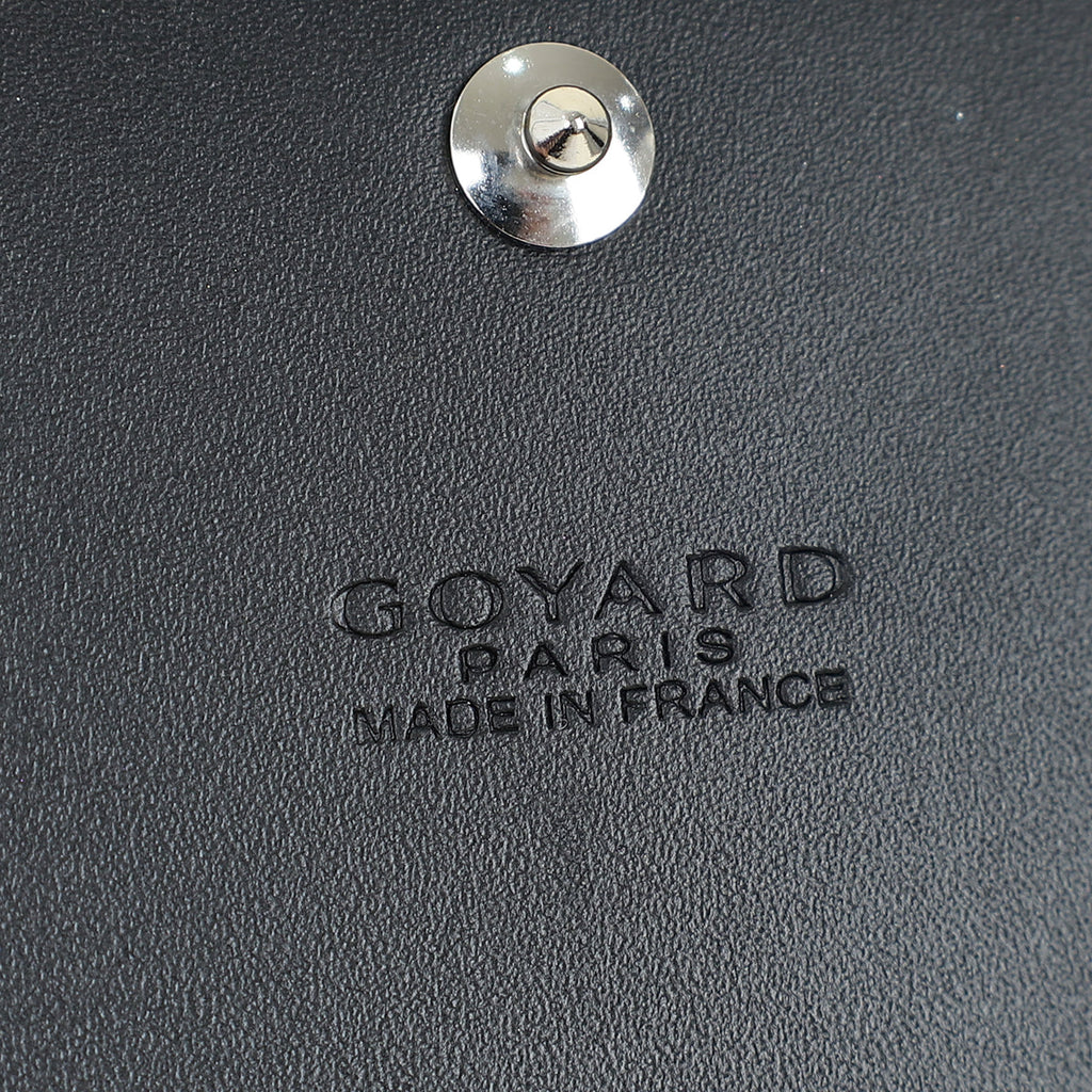 Goyard Black Goyardine Varenne Continental Wallet W/ Strap