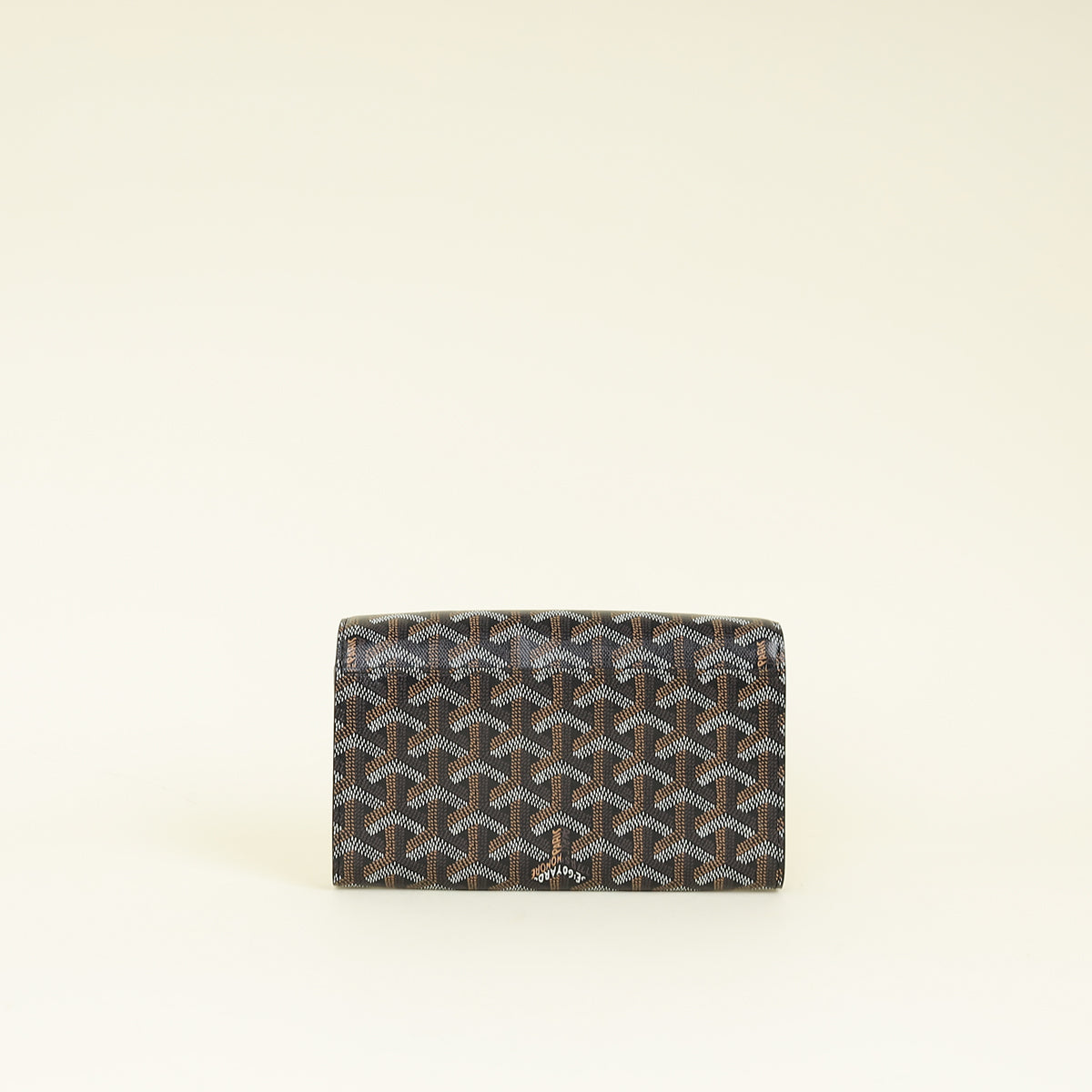 Goyard Black Goyardine Varenne Continental Wallet W/ Strap