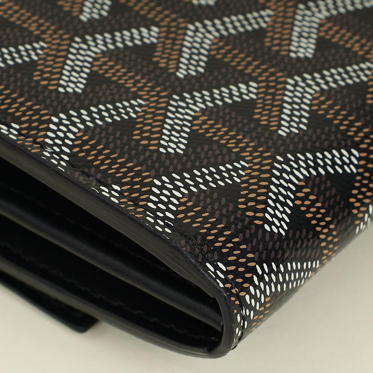 Goyard Black Goyardine Varenne Continental Wallet W/ Strap