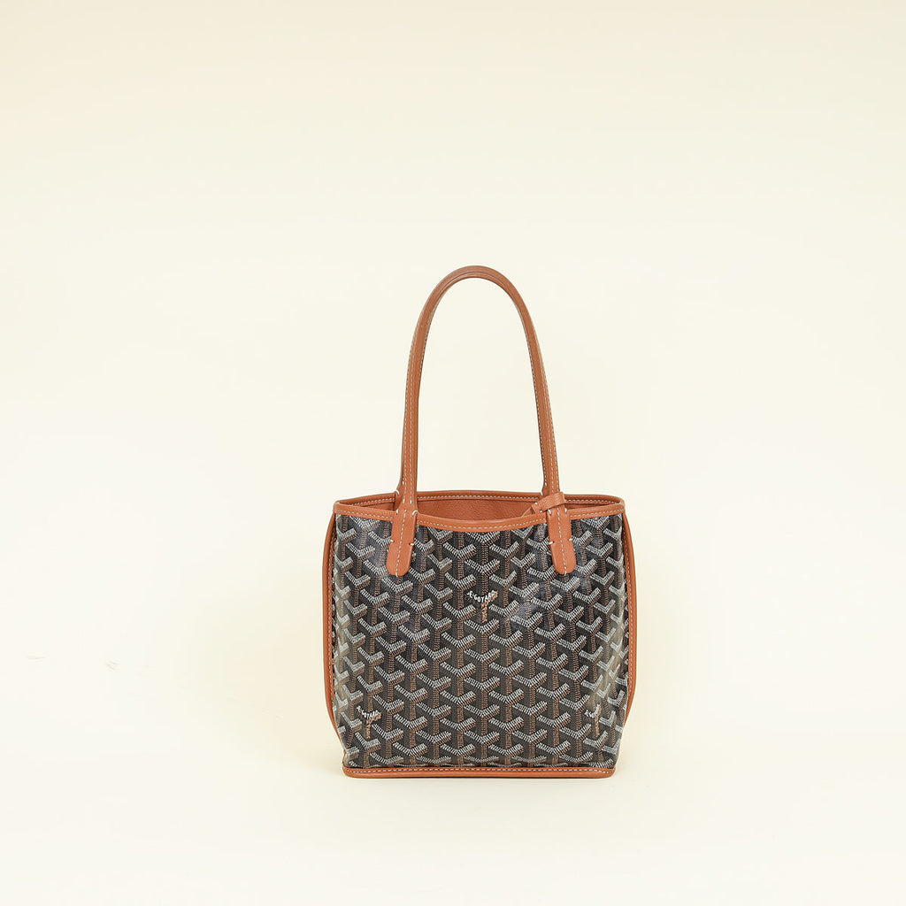 Goyard Bicolor Goyardine Reversible Anjou Mini Bag