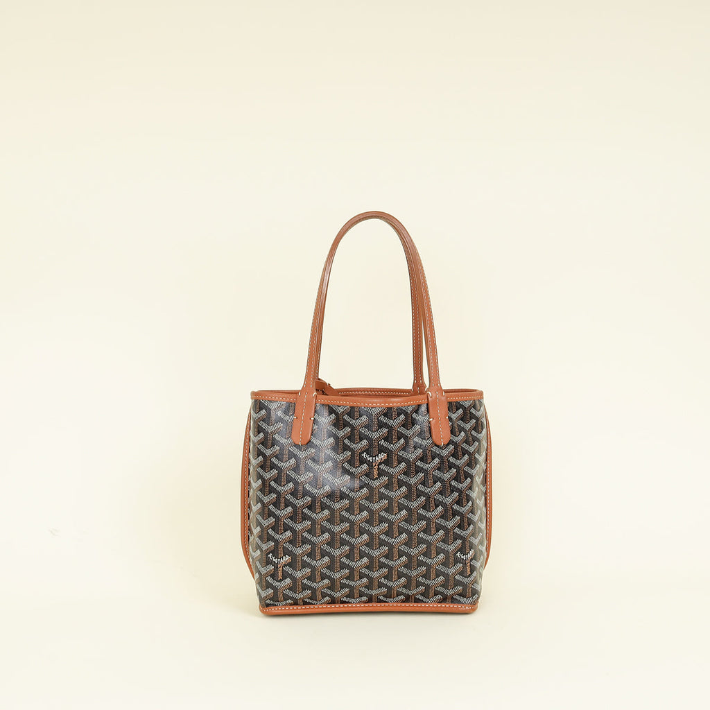 Goyard Bicolor Goyardine Reversible Anjou Mini Bag