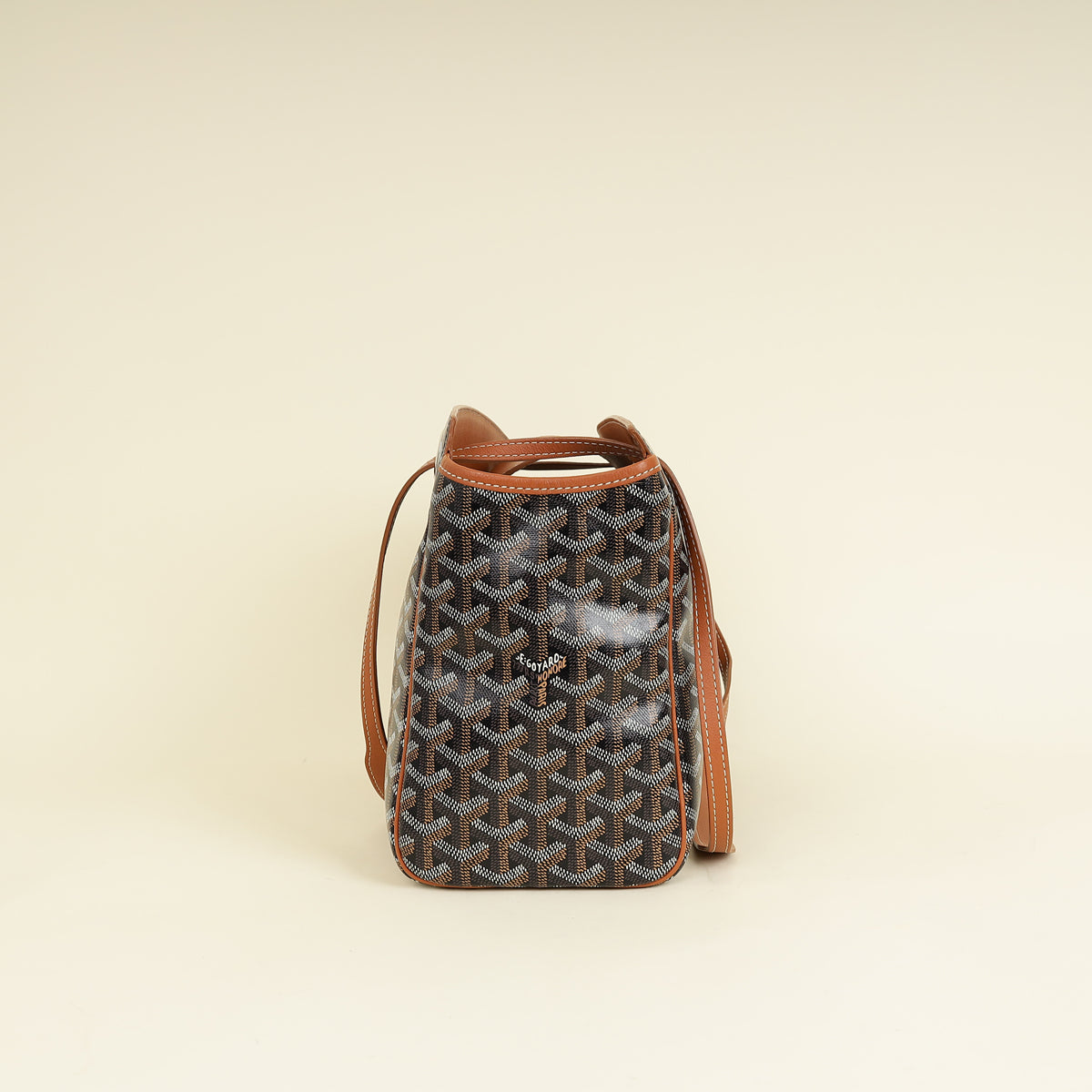 Goyard Bicolor Goyardine Sac Rouette Souple PM Bag