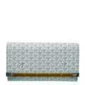Goyard White Goyardine Monte Carlo Clutch