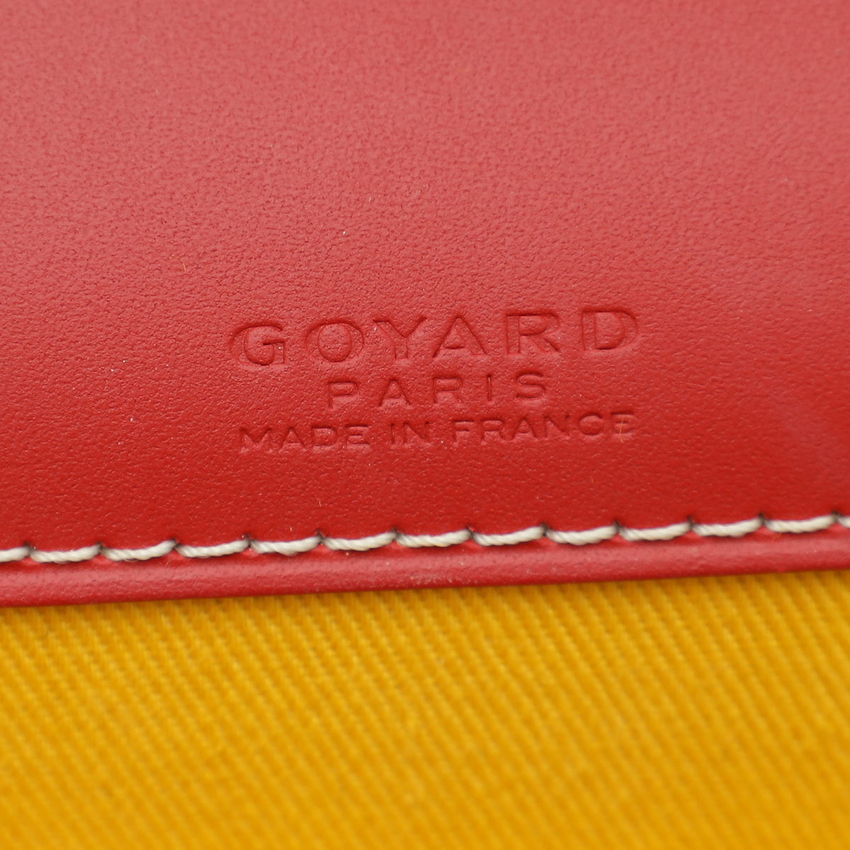 Goyard Red Goyardine Monte Carlo Bois Clutch With Strap