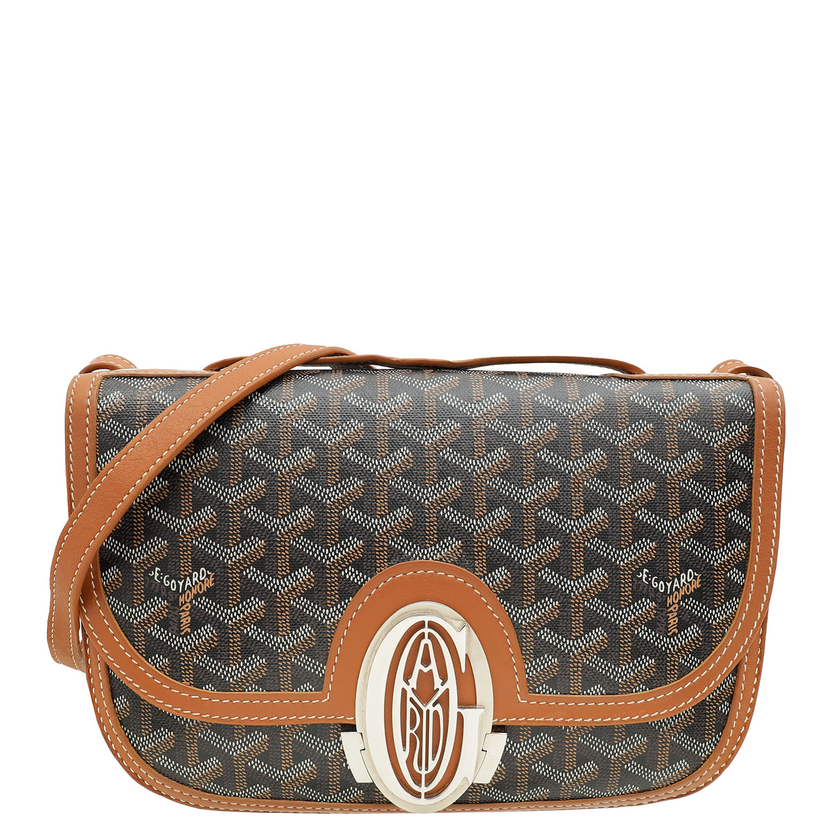Goyard Bicolor Goyardine 233 PM Flap Bag