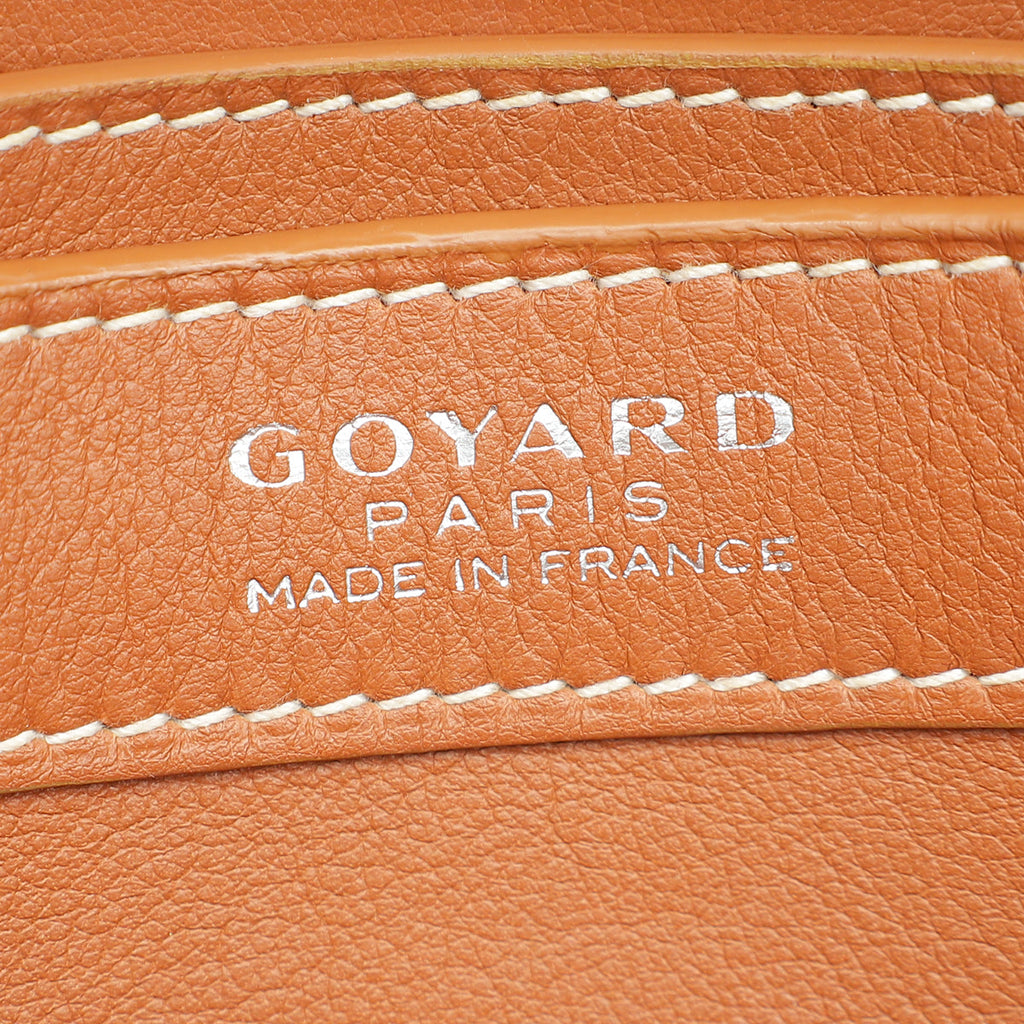 Goyard Bicolor Goyardine 233 PM Flap Bag