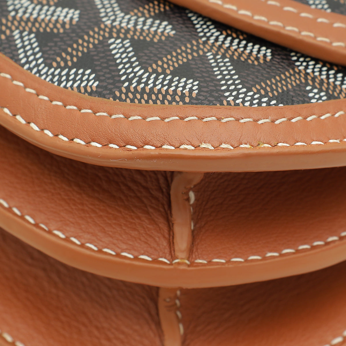 Goyard Bicolor Goyardine 233 PM Flap Bag