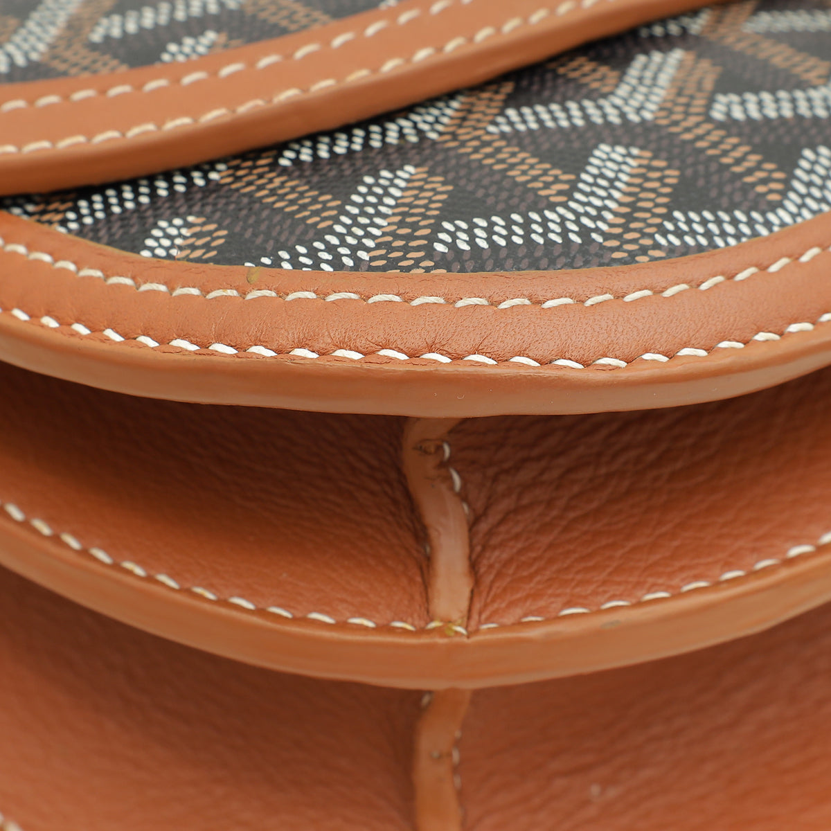 Goyard Bicolor Goyardine 233 PM Flap Bag
