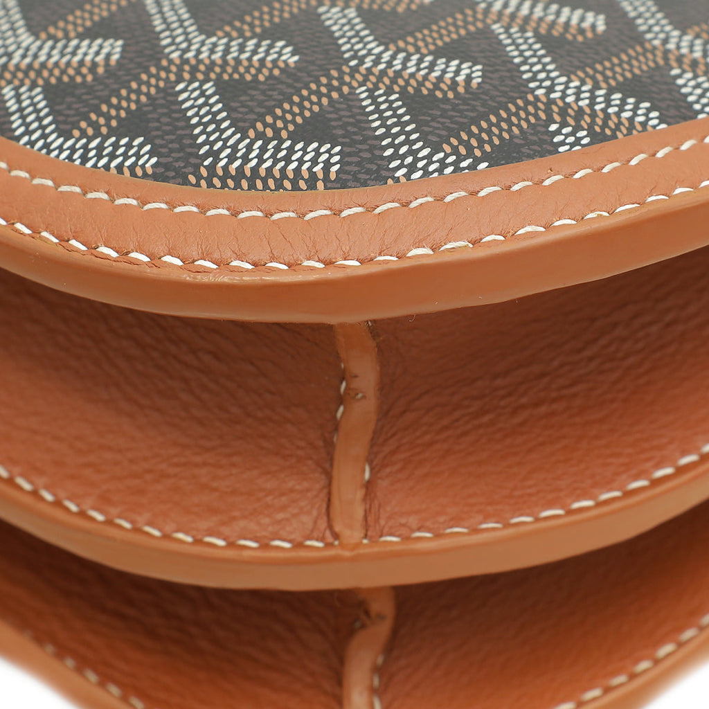 Goyard Bicolor Goyardine 233 PM Flap Bag